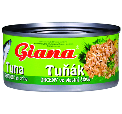 Tuna shredded in brine 185g